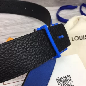 LOUIS VUITTON OPTIC 40MM REVERSIBLE BELT BLUEBLACK - B0136