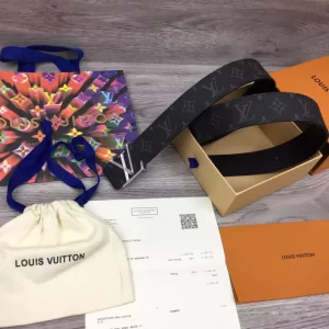 LOUIS VUITTON PYRAMIDE 40MM BELT IN BROWN - B125