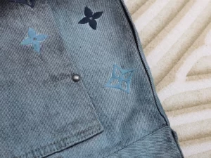 Louis Vuitton Embroidered Denim Blouson Jacket - LC008