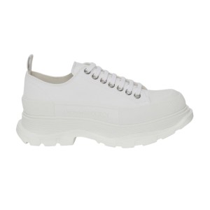 ALEXANDER MCQUEEN MEN'S TREAD SLICK LACE UP IN WHITE - AM25