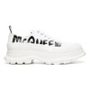 ALEXANDER MCQUEEN TREAD SLICK LACE-UP SNEAKERS - AM42