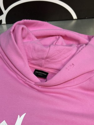 Balenciaga Nlogo Hoodie Medium Fut In Pink - SBH026