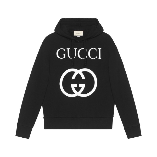 Gucci Classic Retro Interlocking Double GG Hoodie - GBH013