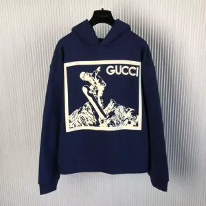 Gucci Cotton Jersey Hooded Sweatshirt - GBH003