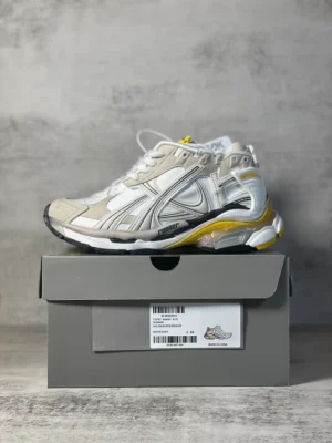 BALENCIAGA RUNNER SNEAKER IN GREY, WHITE, BLACK AND YELLOW - BB233