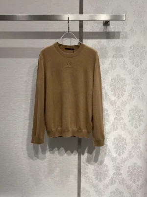 Embossed LV Cashmere Crewneck - SLV034