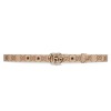 GG MARMONT THIN BELT BEIGE AND EBONY ORIGINAL GG CANVAS - B0180