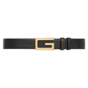 GG REVERSIBLE BELT WITH SQUARE G BUCKLE - B0184