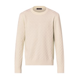 Louis Vuitton Damier Wool Long-Sleeved Crewneck - SLV015