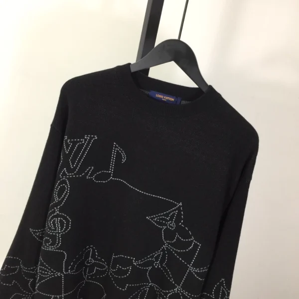 Louis Vuitton Music Line Embroidered Crewneck - SLV051