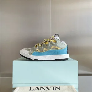 Lanvin Leather Curb Sneakers – LV034