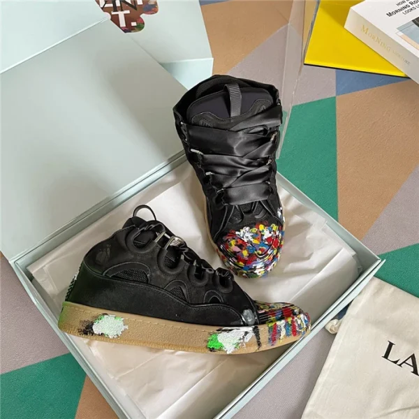 Lanvin Leather Curb Sneakers – LV038