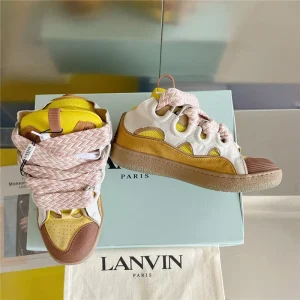 Lanvin Leather Curb Sneakers – LV040