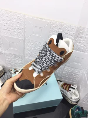 Lanvin Leather Curb Sneakers – LV050