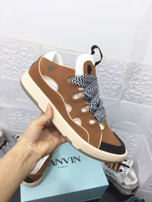 Lanvin Leather Curb Sneakers – LV050